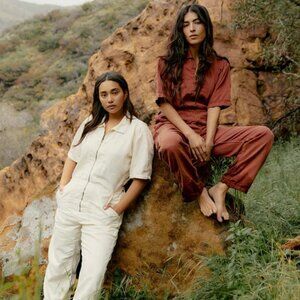 Imogene + Willie jumpsuit sz S terracotta